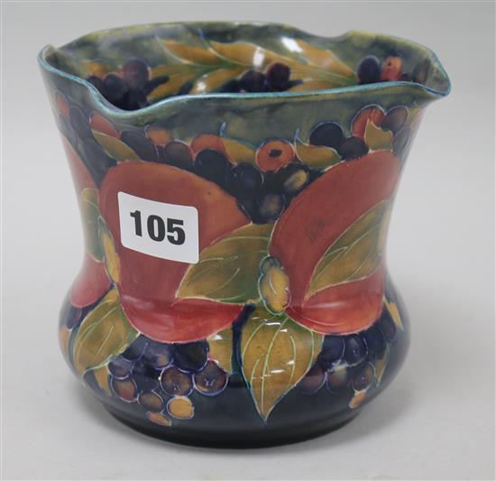 A Moorcroft blue ground vase